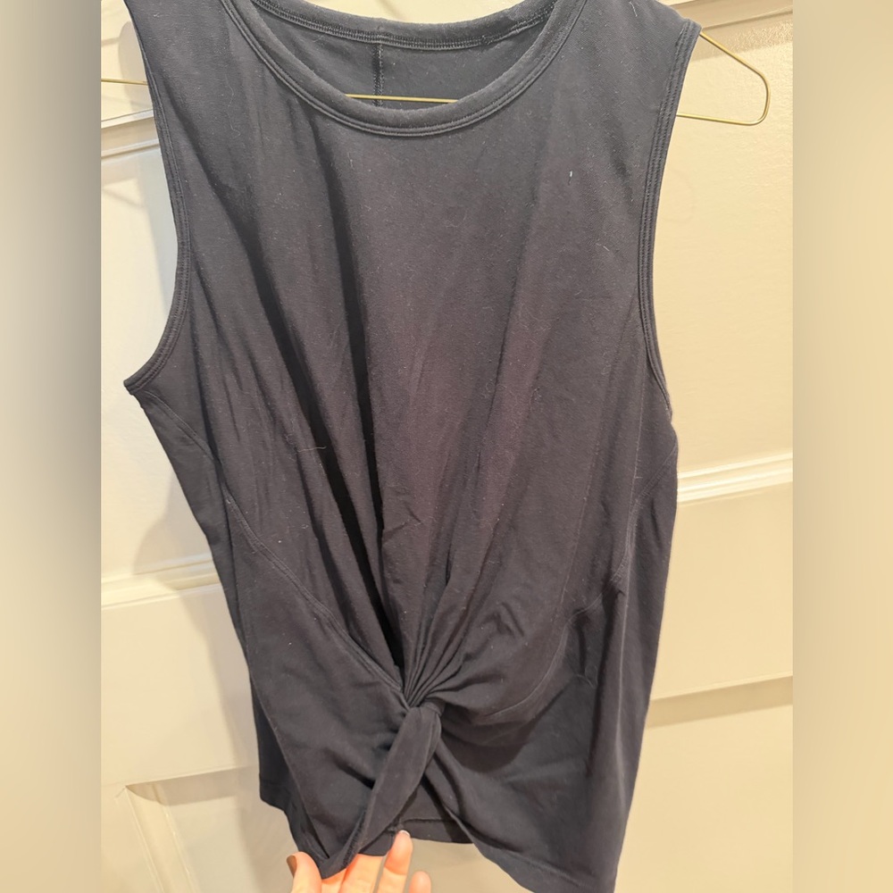 lululemon athletica Black Twist-Front Tank Top